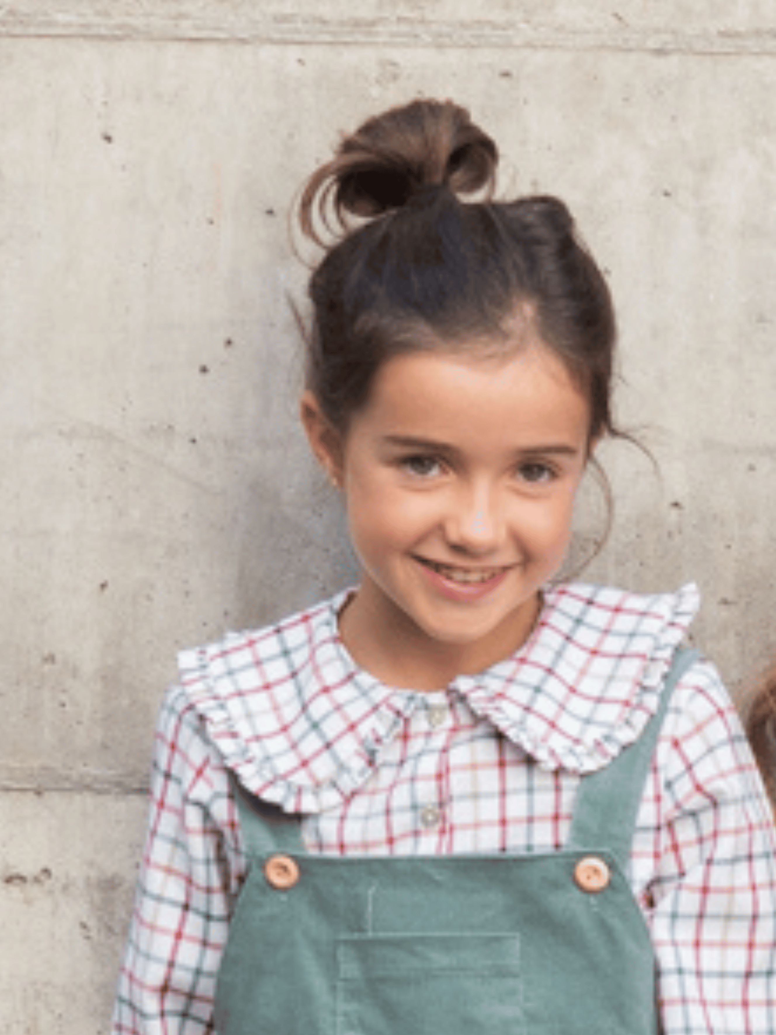 Blouse à carreaux multicolores