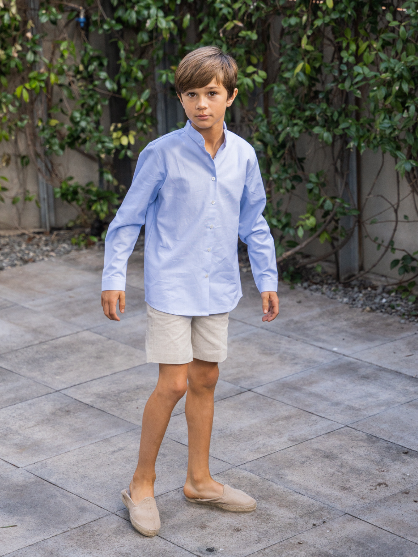 Chemise Oxford bleue