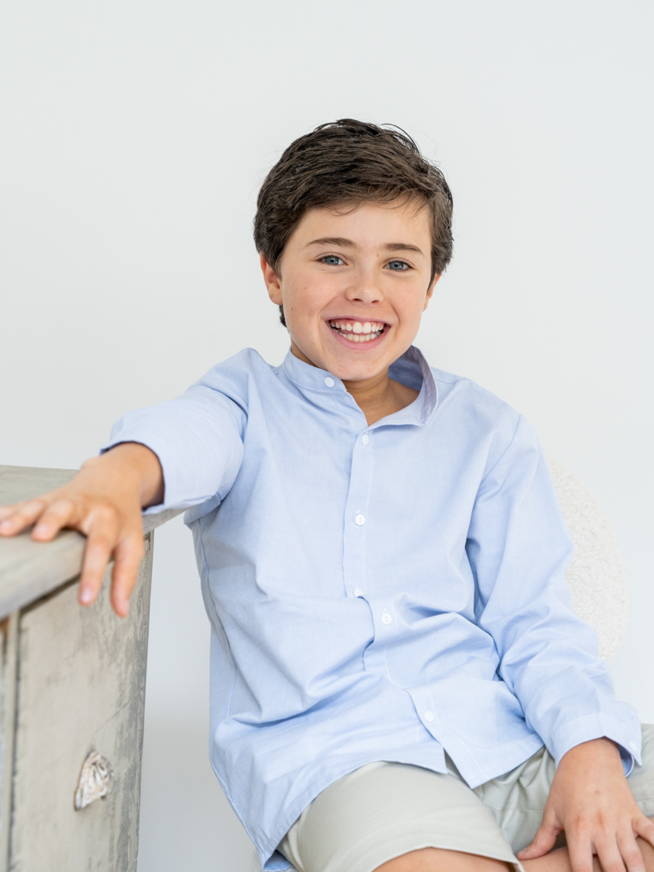 Chemise Oxford bleue