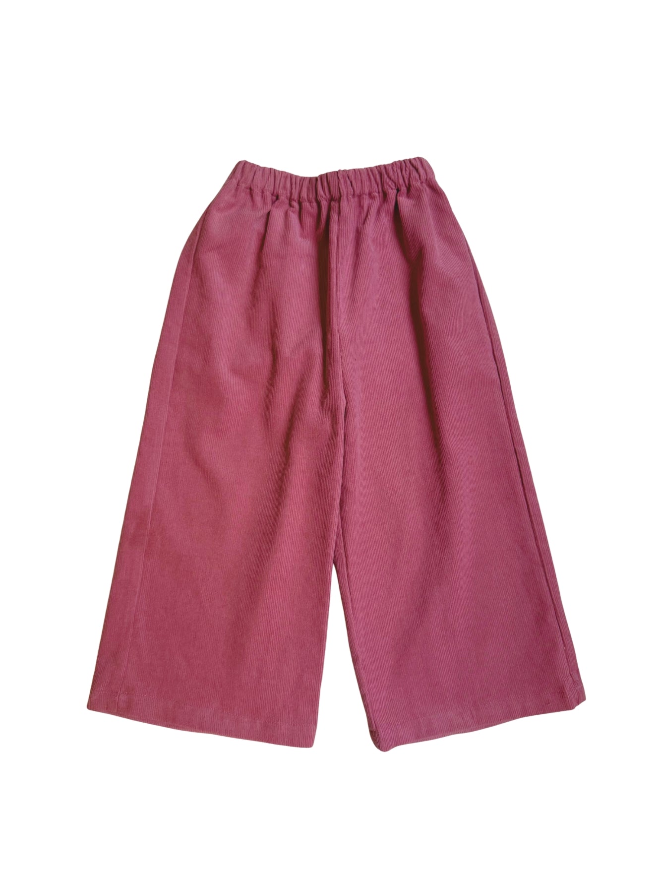 Pantalon en velours côtelé bordeaux