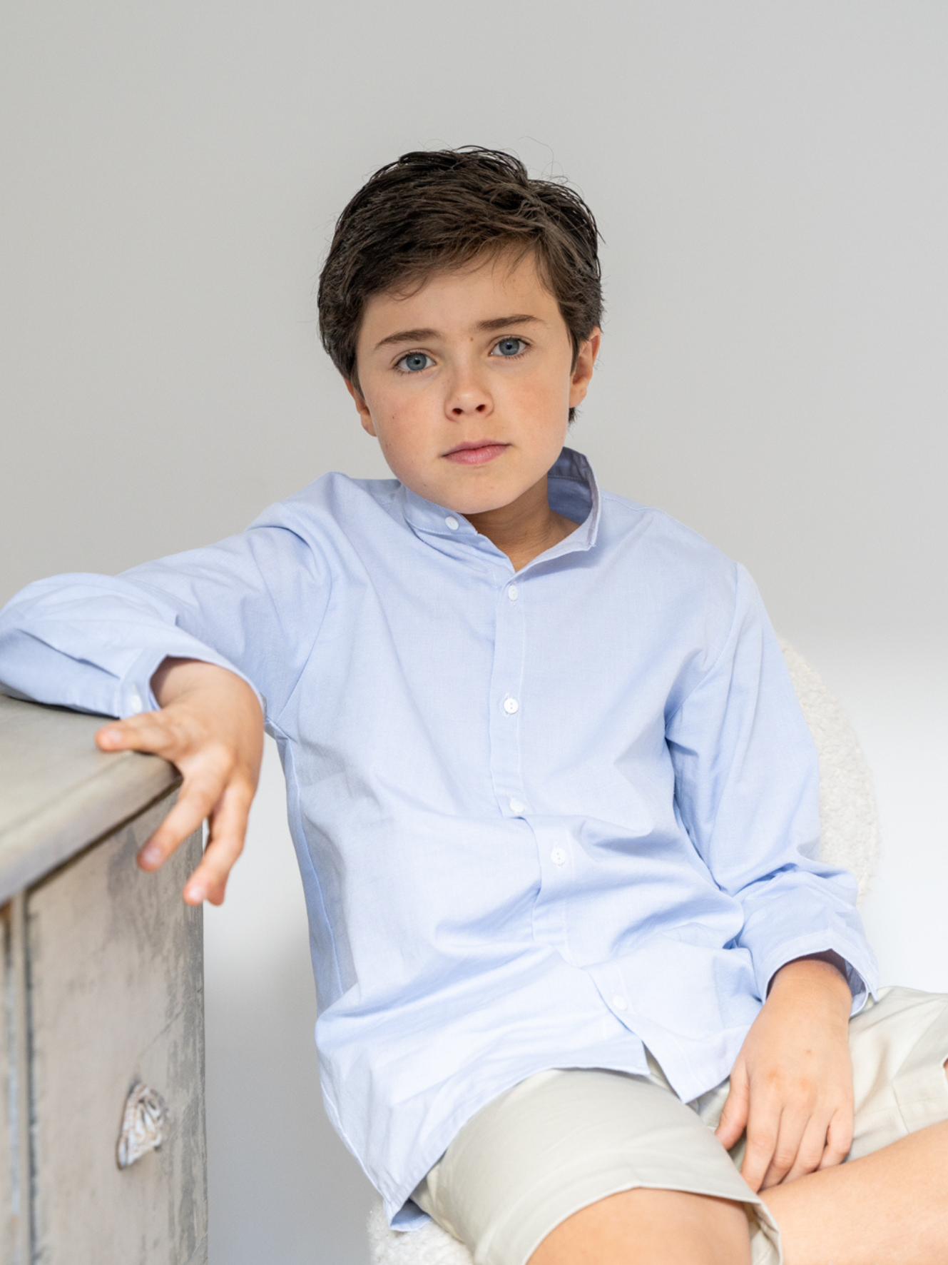 Chemise Oxford bleue