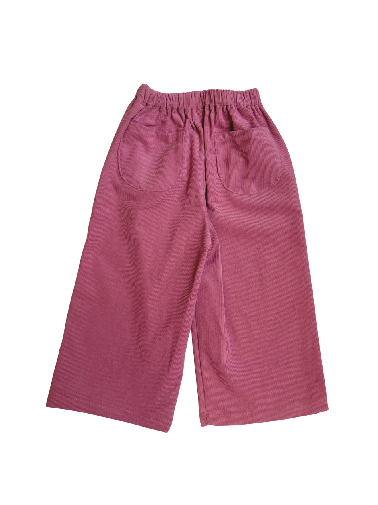 Pantalon en velours côtelé bordeaux