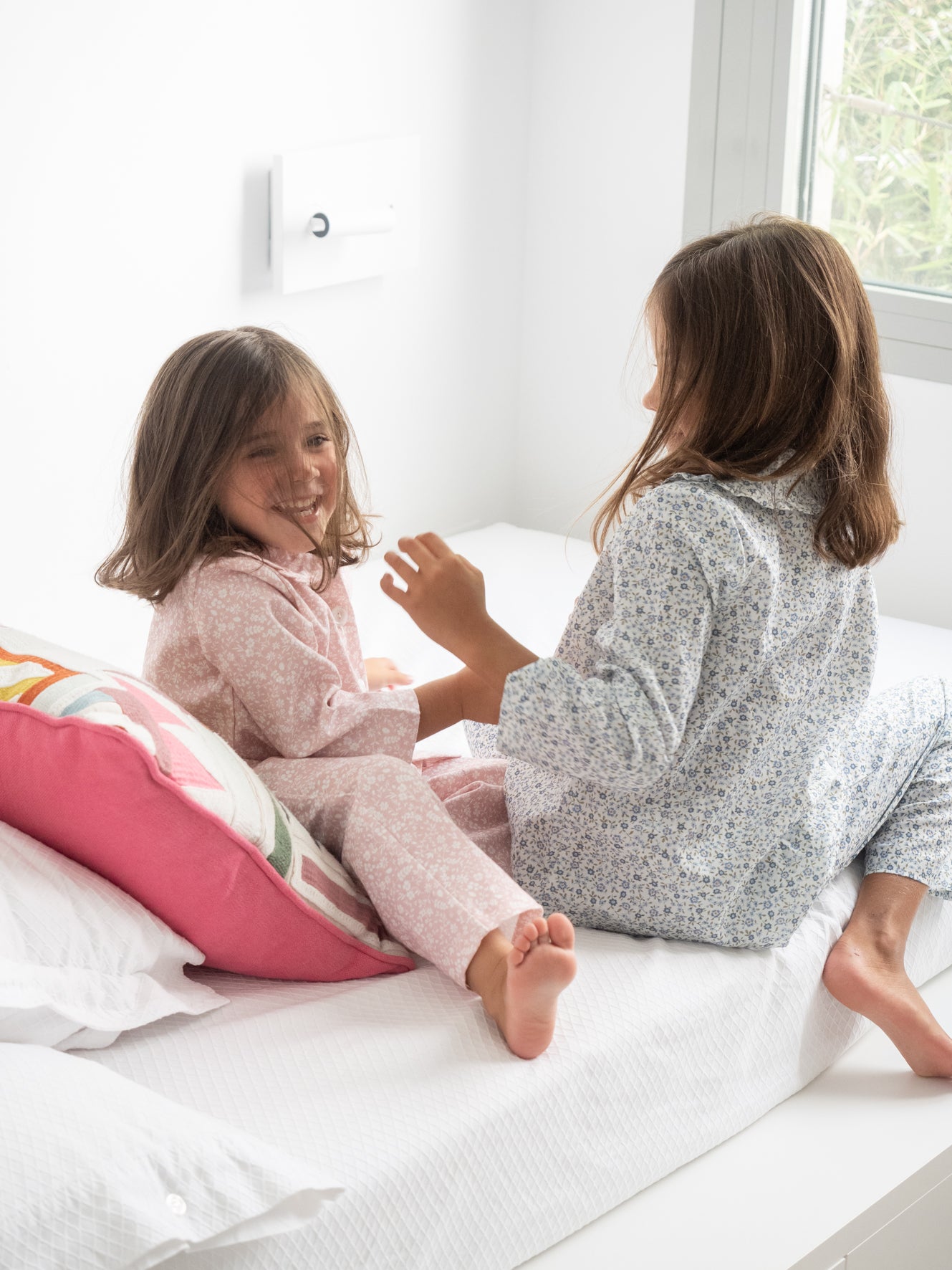 Pyjama fleurs bleues