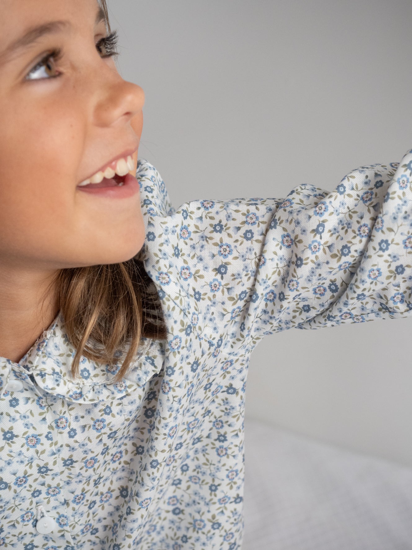 Pyjama fleurs bleues