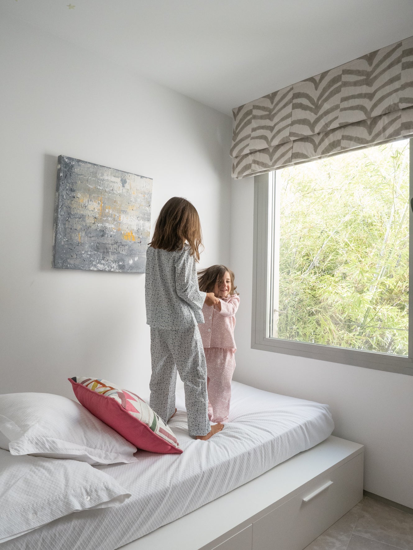 Pyjama fleurs bleues