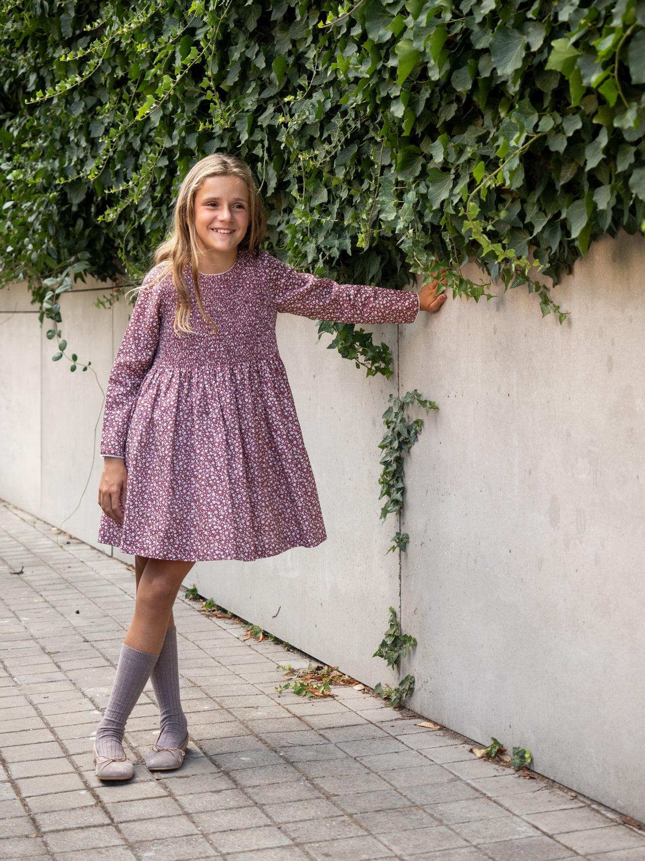 Robe élastique froncée
