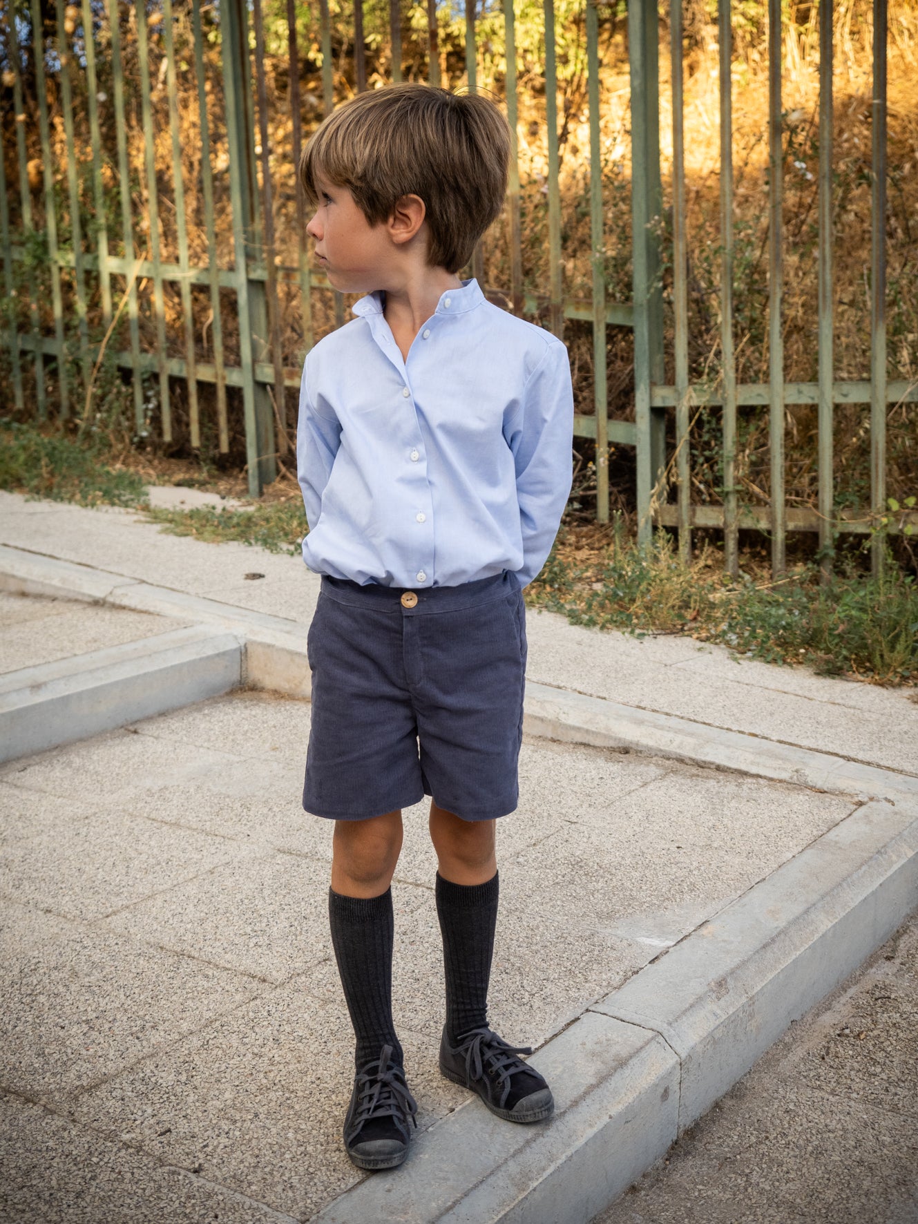 Chemise Oxford bleue