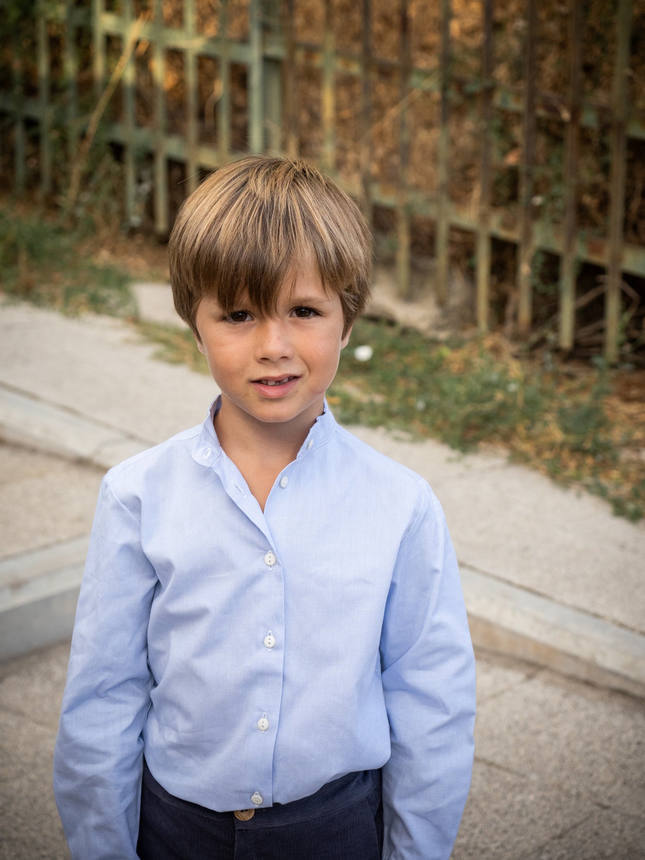 Chemise Oxford bleue