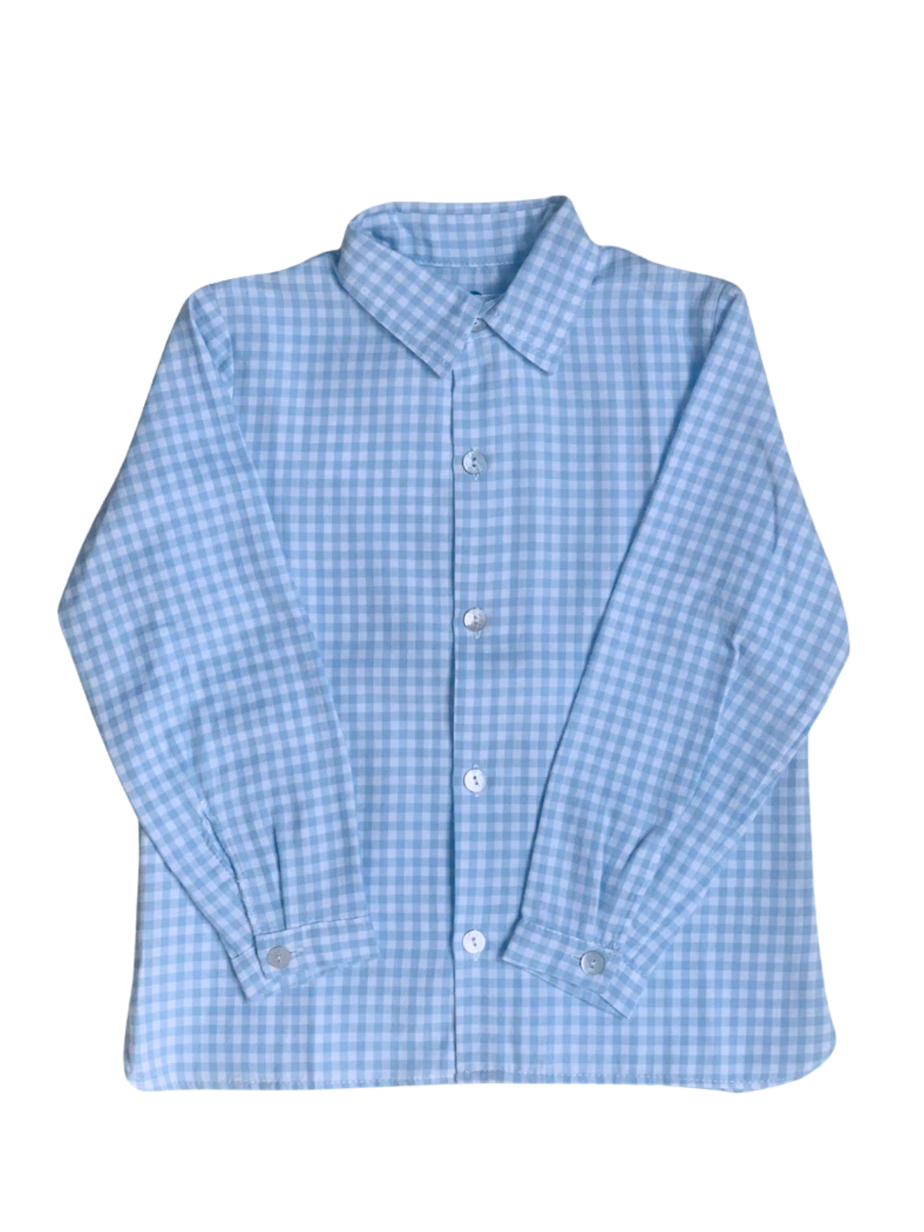 Chemise à carreaux bleus