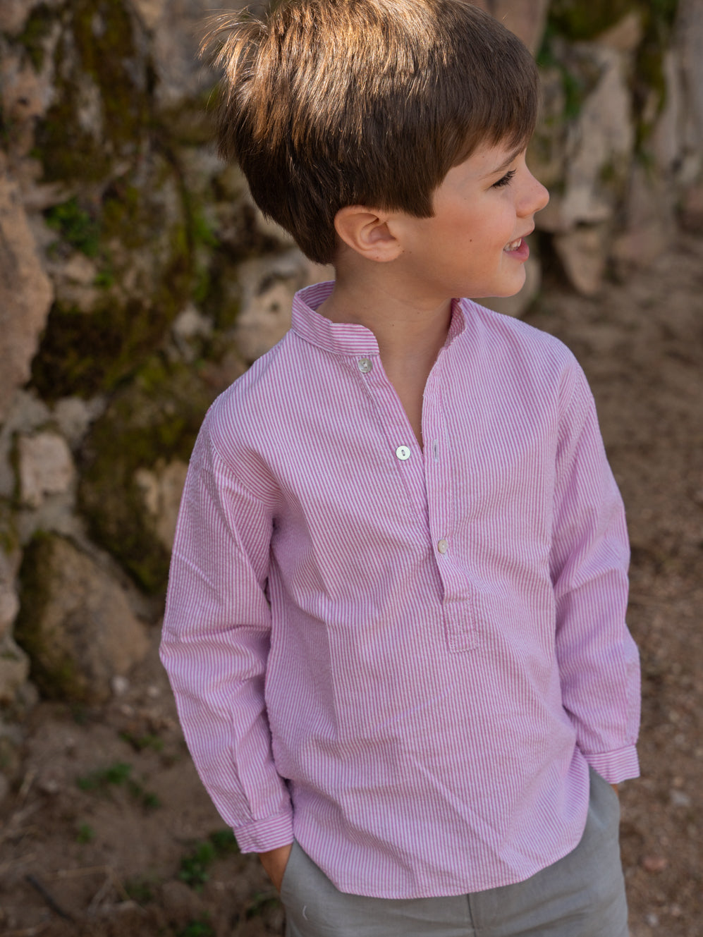 Camisa mao rayas fresa