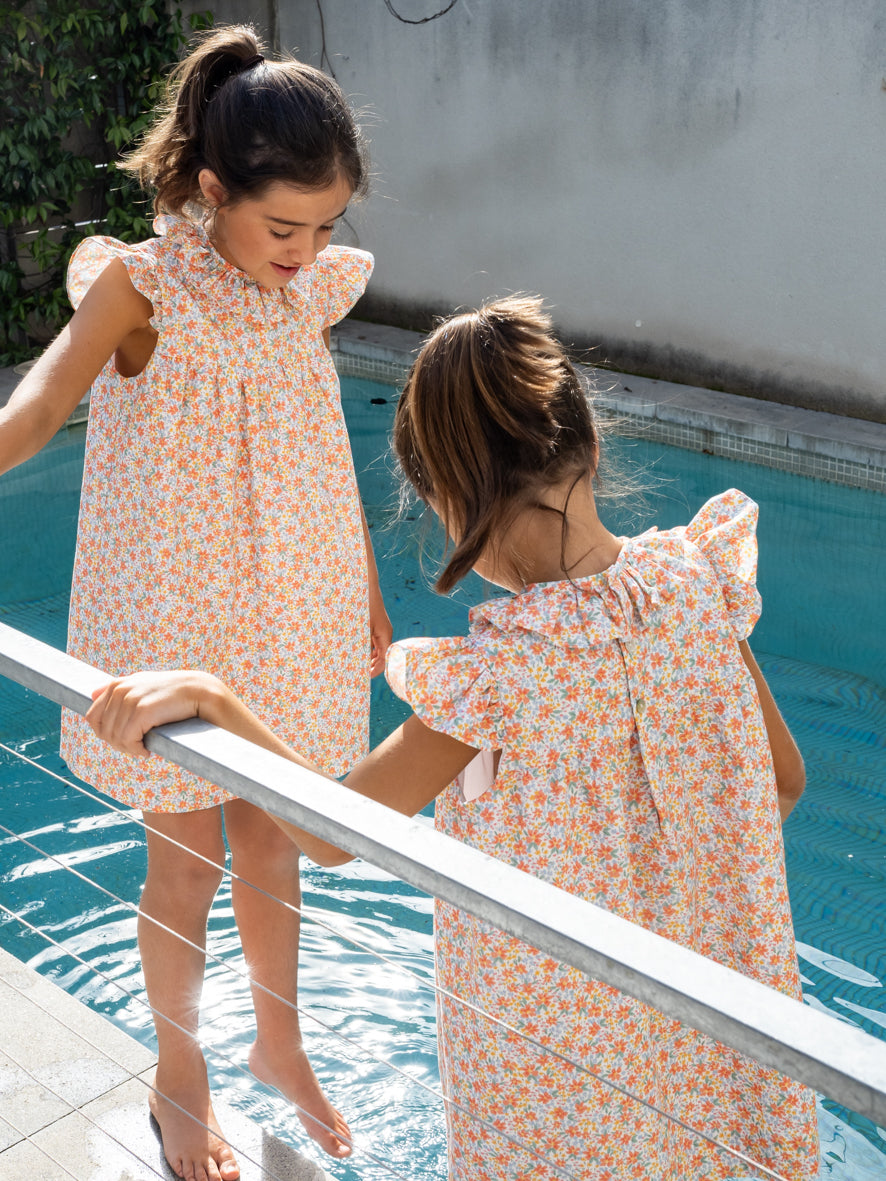 Robe col ailes