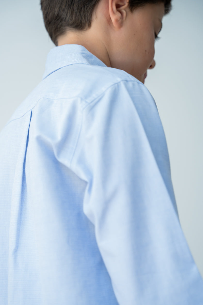 Chemise oxford bleue