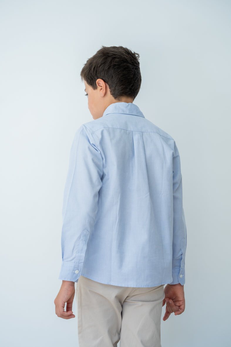 Chemise oxford bleue