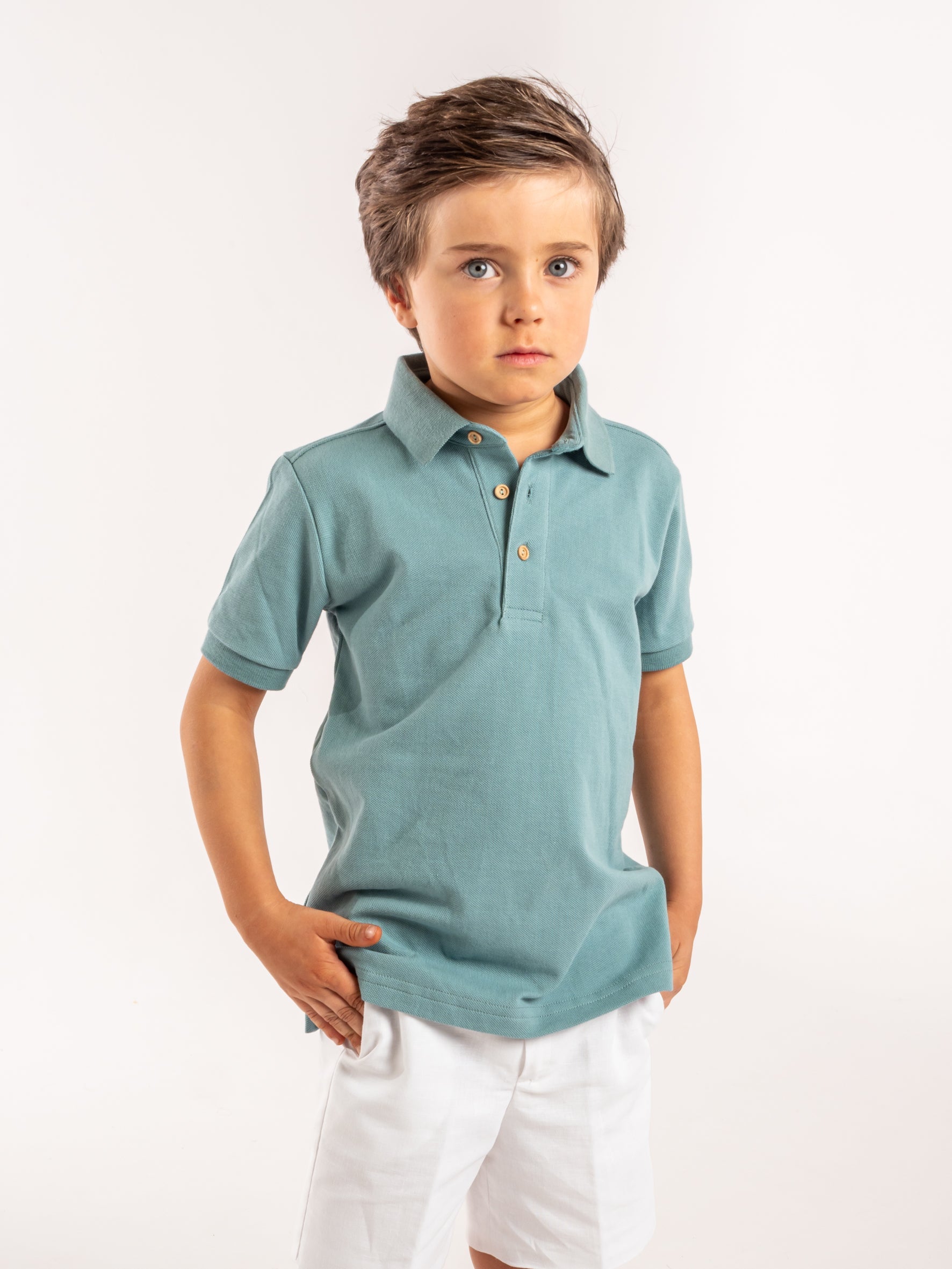 Polo vert jade
