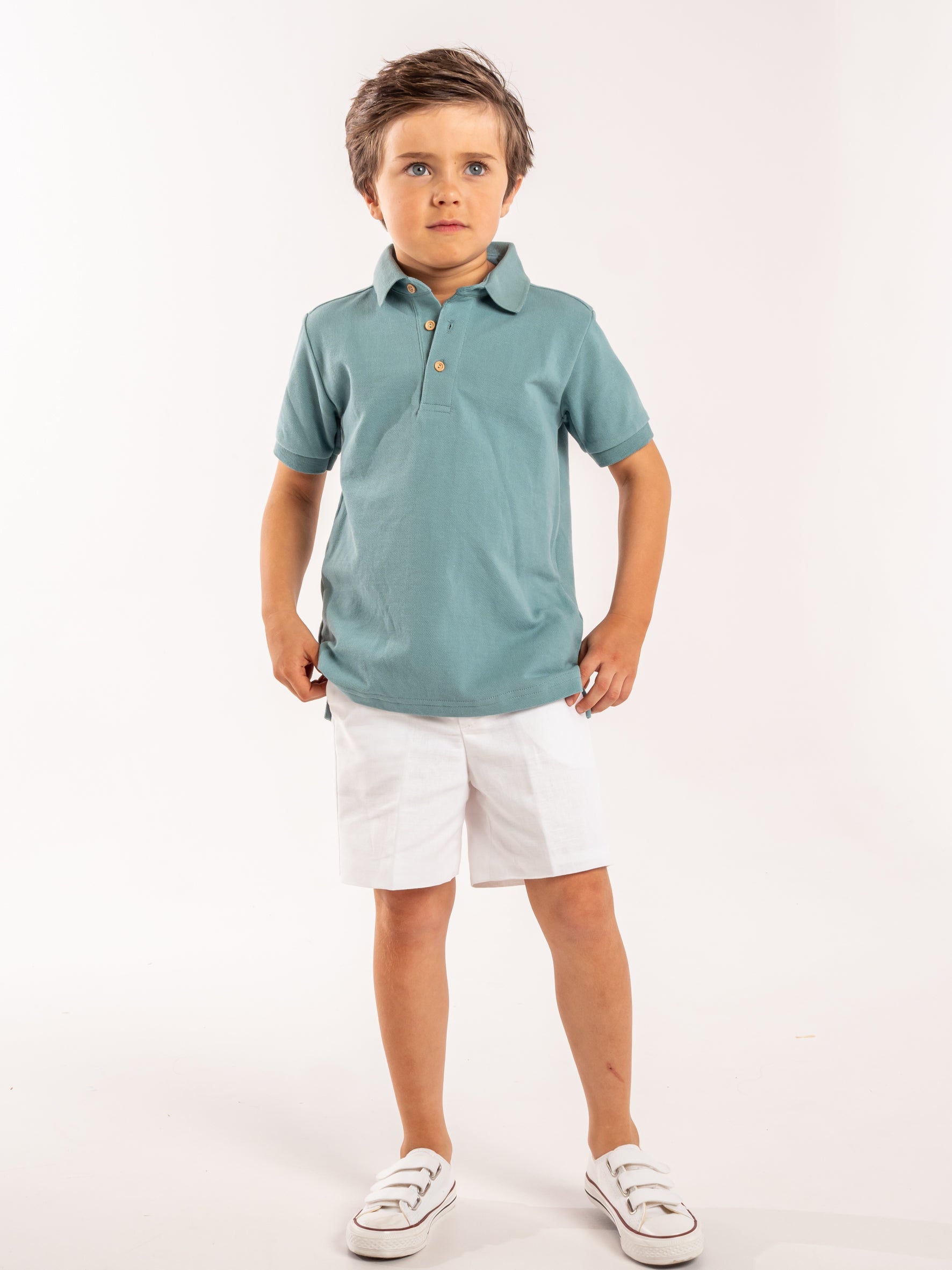 Polo vert jade