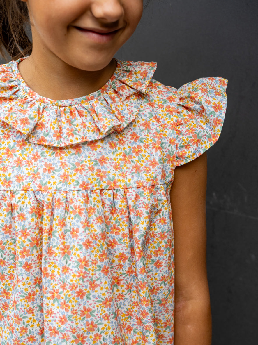 Robe col ailes