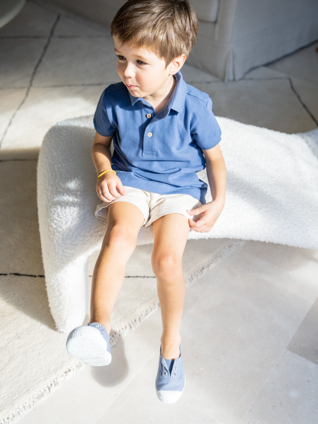 polo bleu