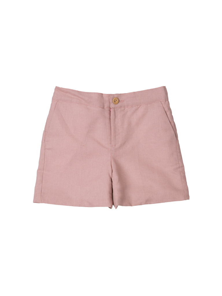Bermuda en lin nude