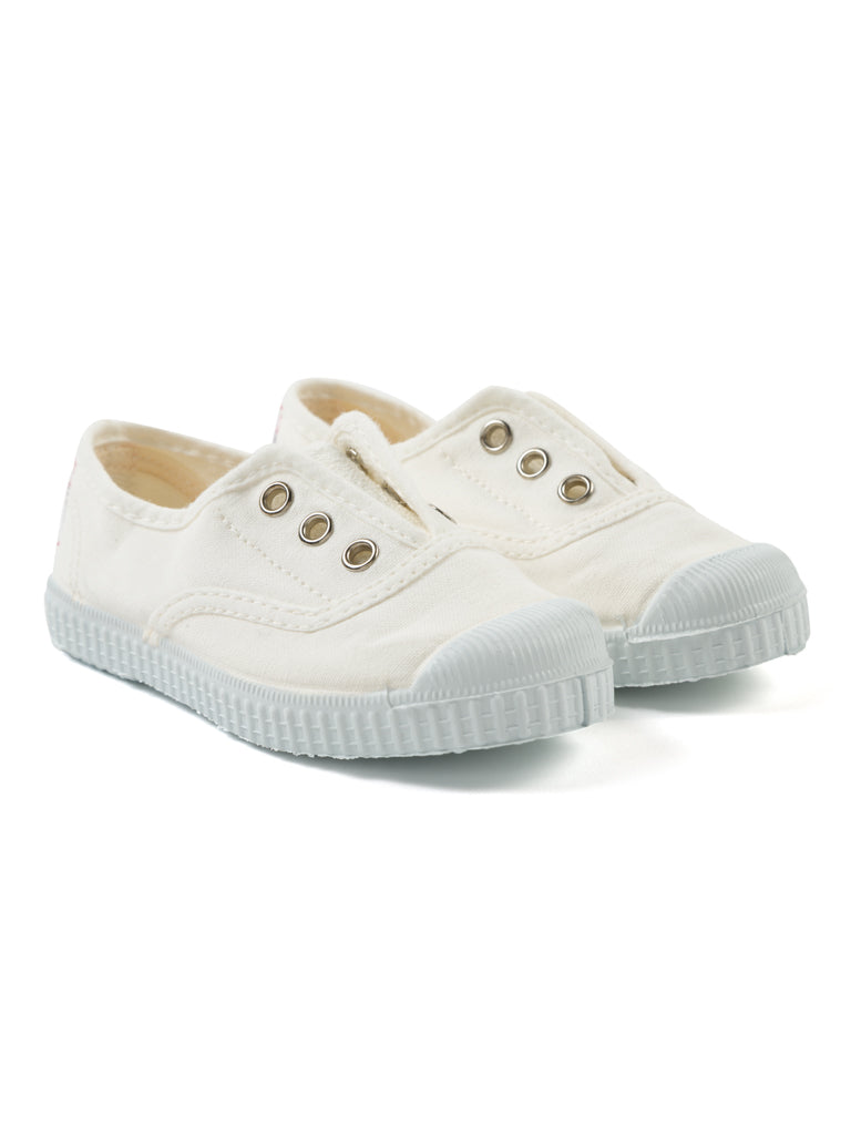 Zapatillas blancas puntera