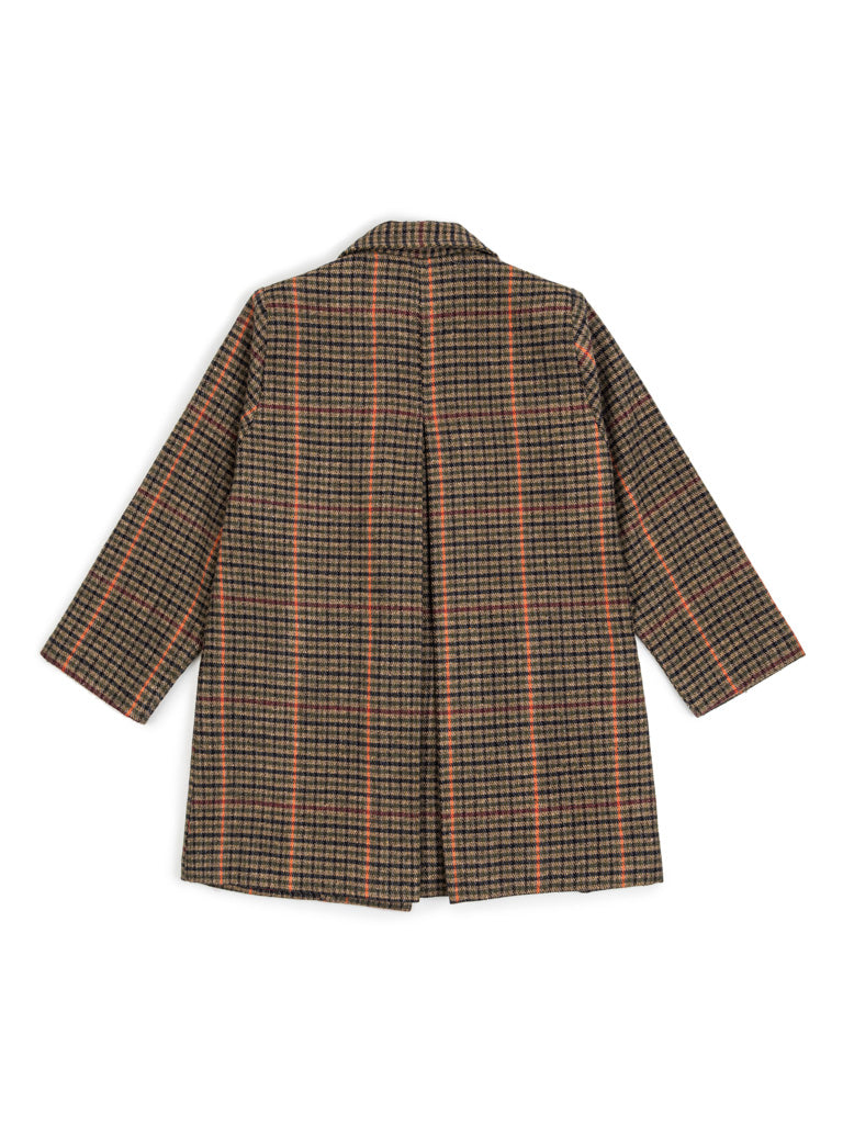 Manteau à carreaux multicolores