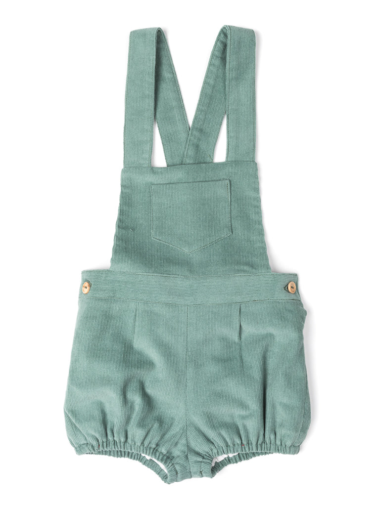 Green corduroy overalls for girls and boys Minis Baby&Kids