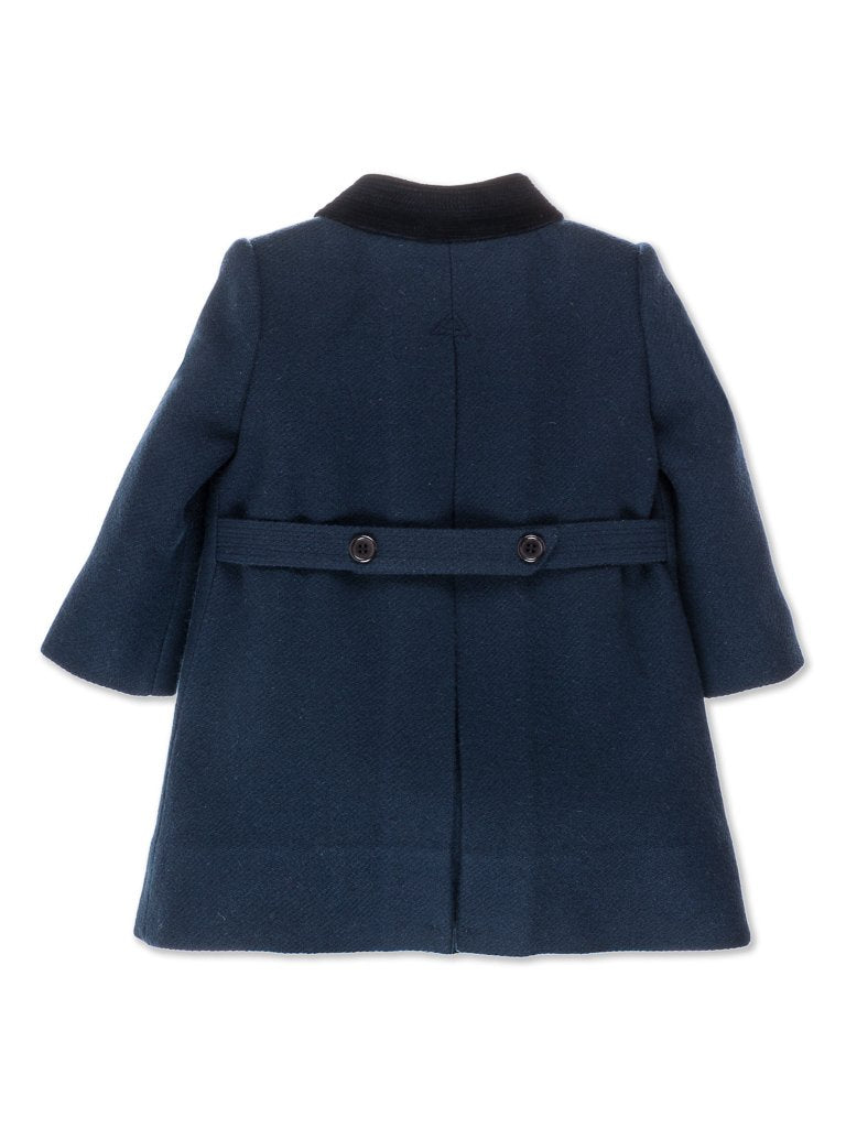 Manteau Bleu Marine Pour Fille Marks & Spencer - Taille 3-4 Ans - Occasion Très Bon état