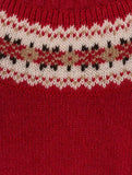 Red fairisle jumper