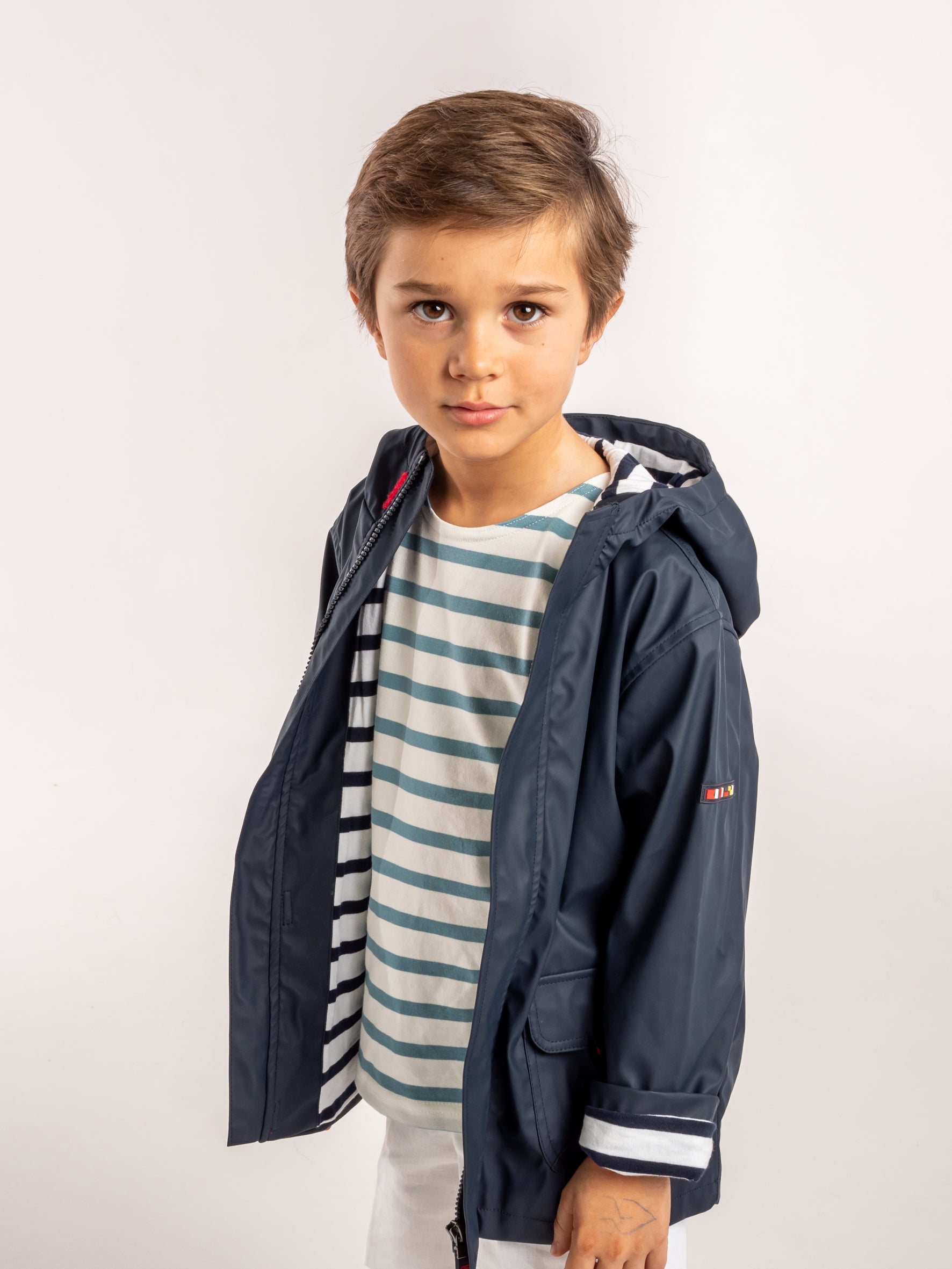Imperméable marin bleu