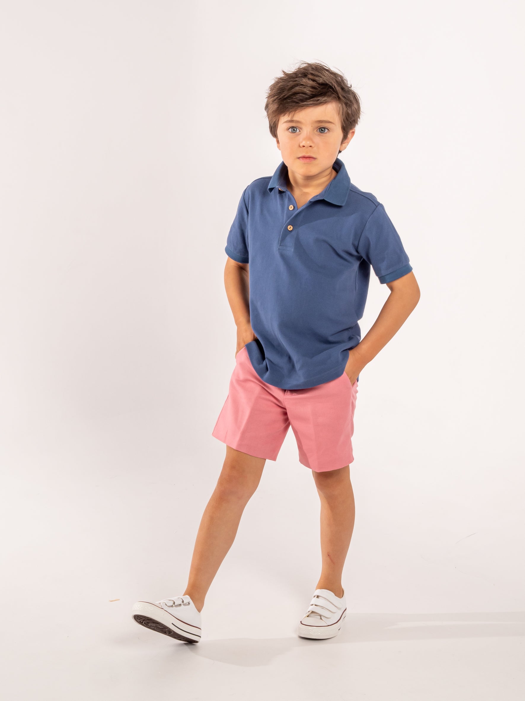 polo bleu