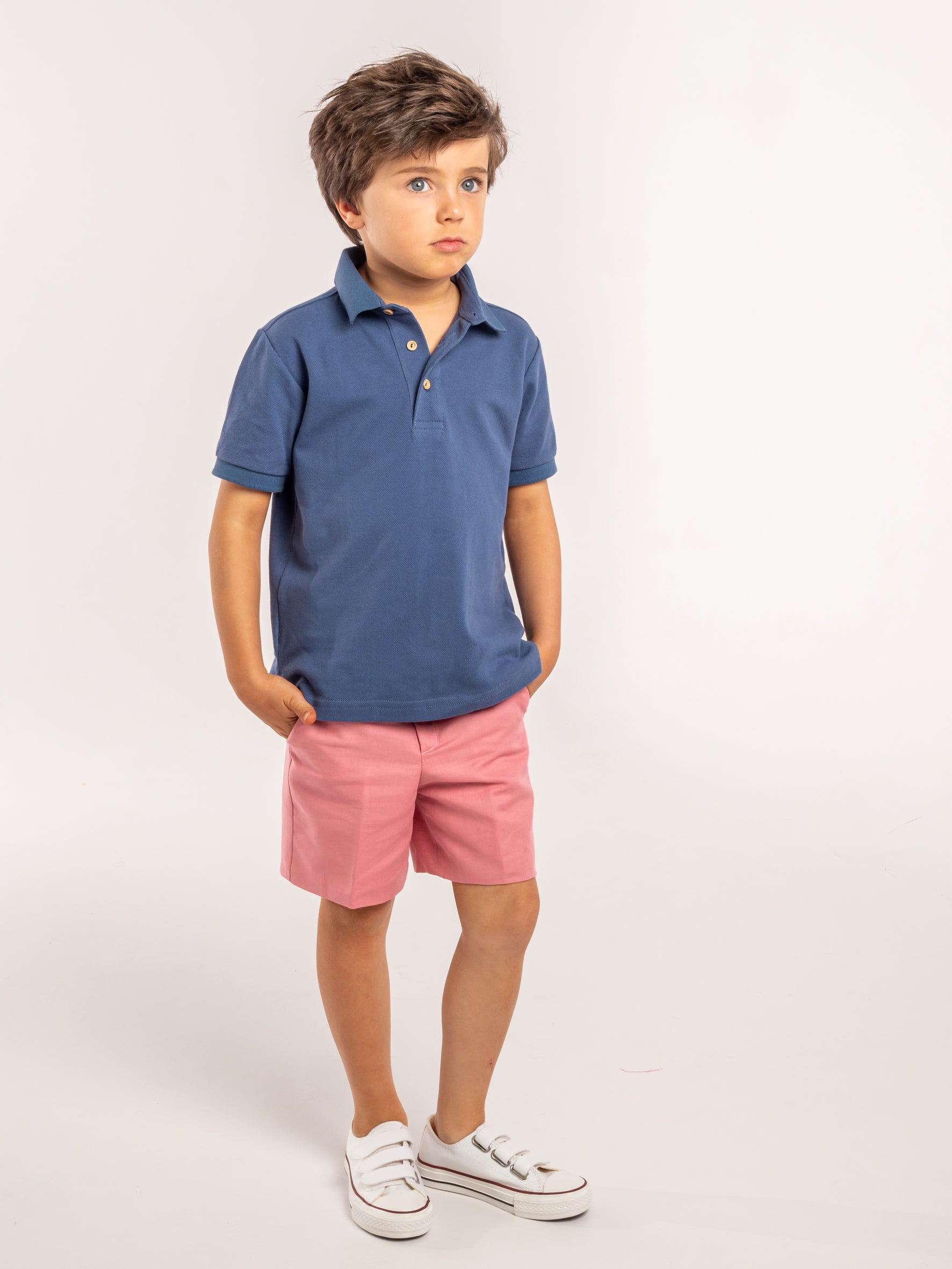 polo bleu