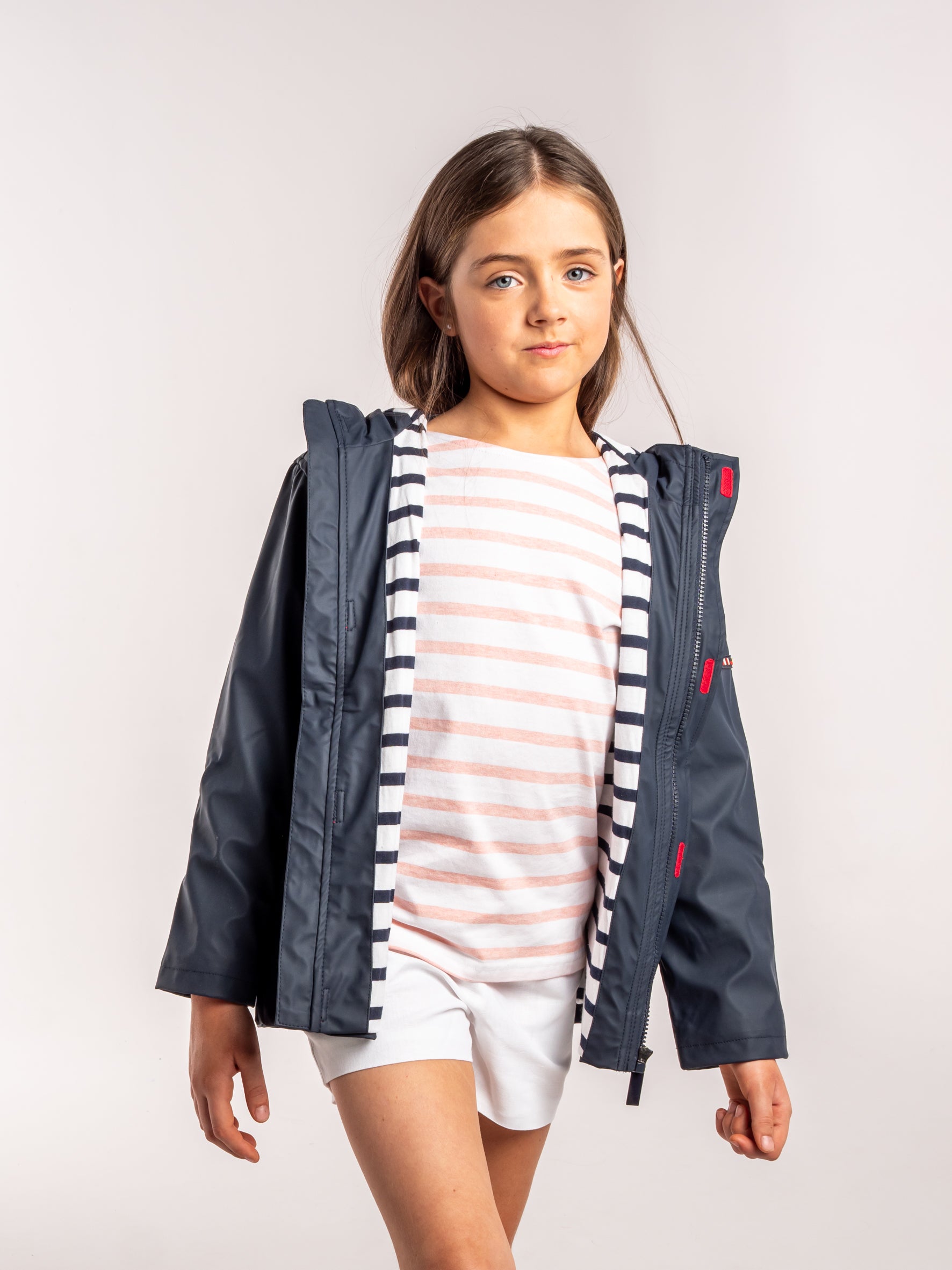 Imperméable bleu marin