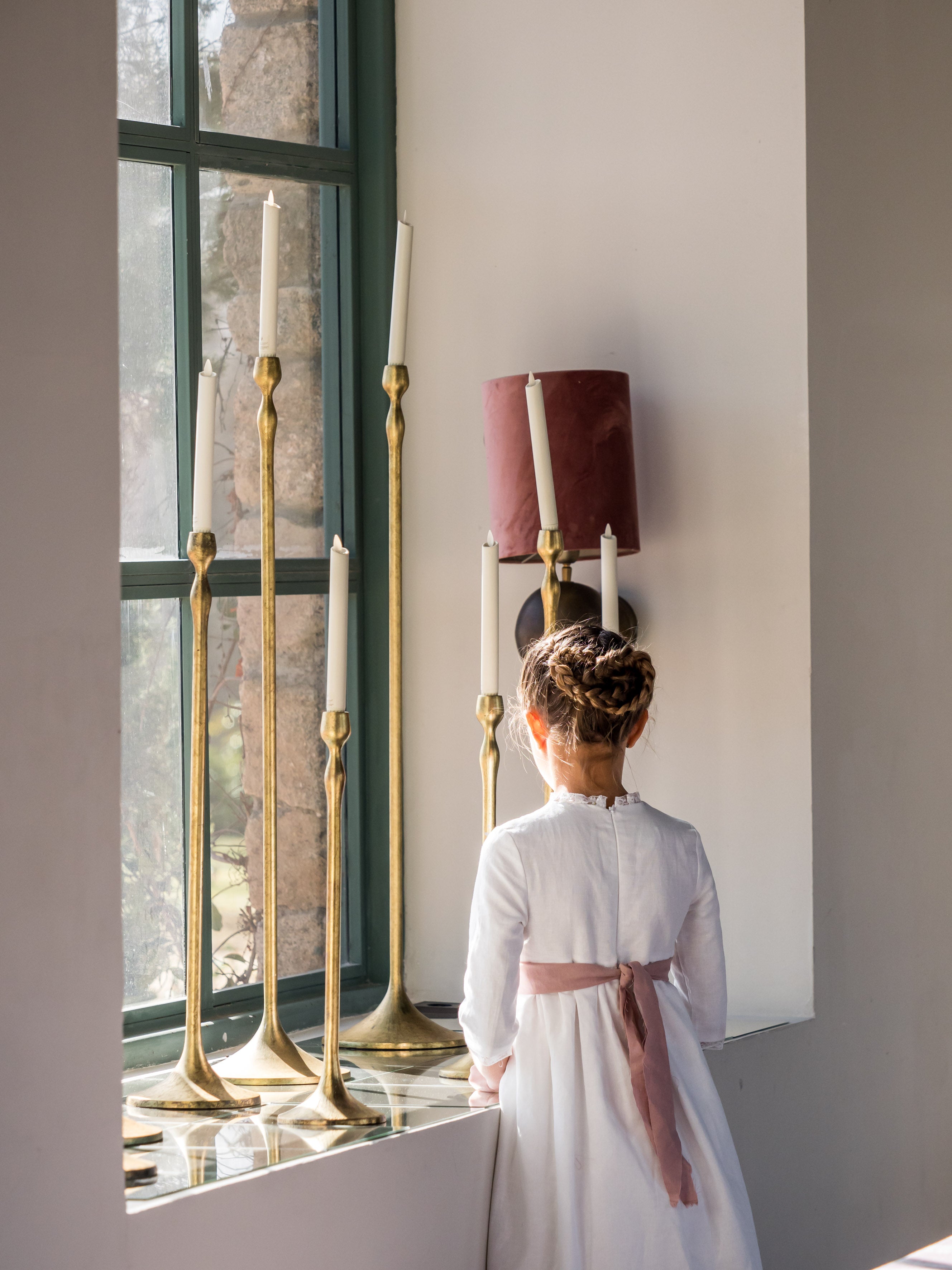 Ceinture noeud rose nude