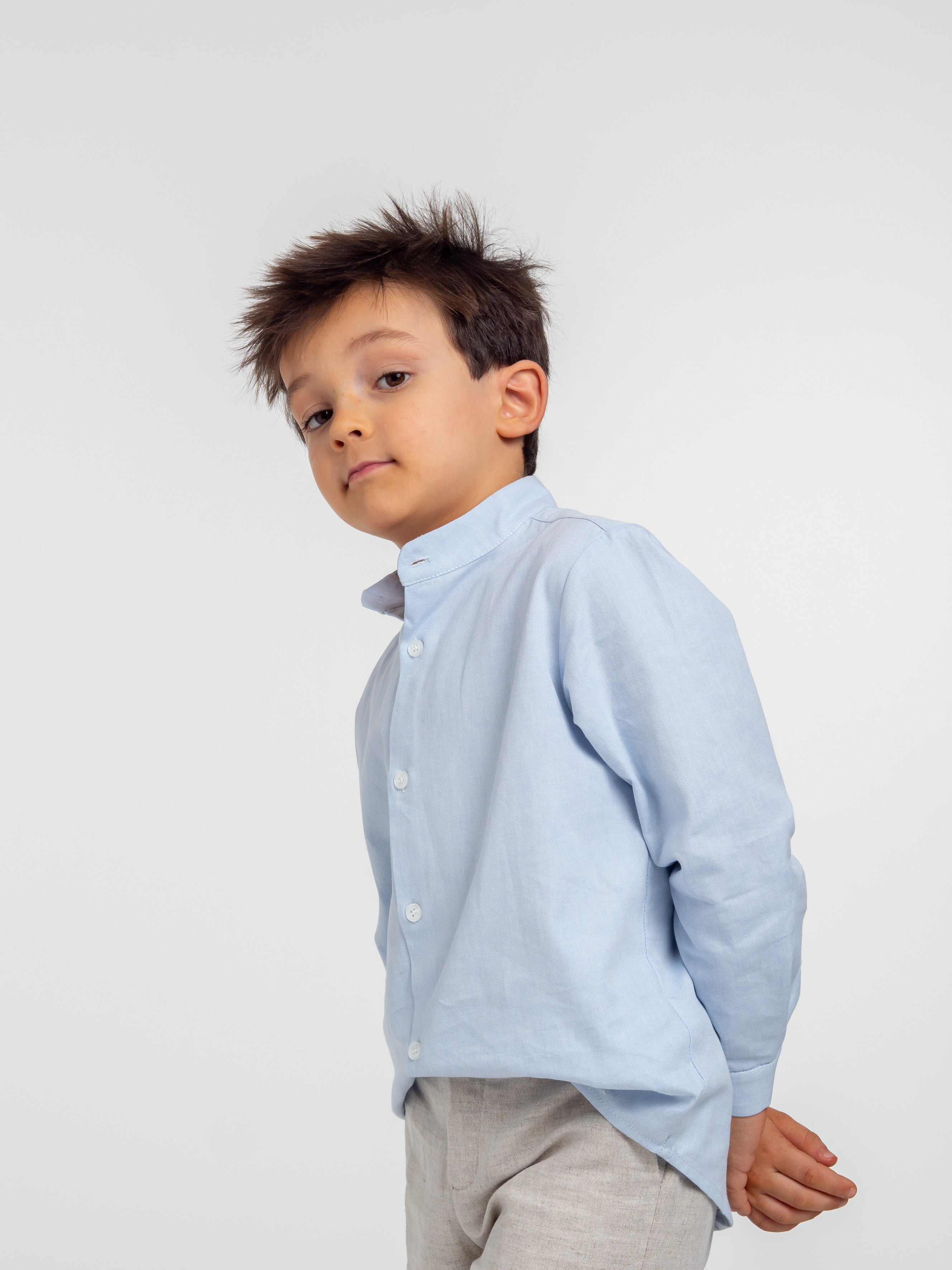 Chemise Oxford bleue