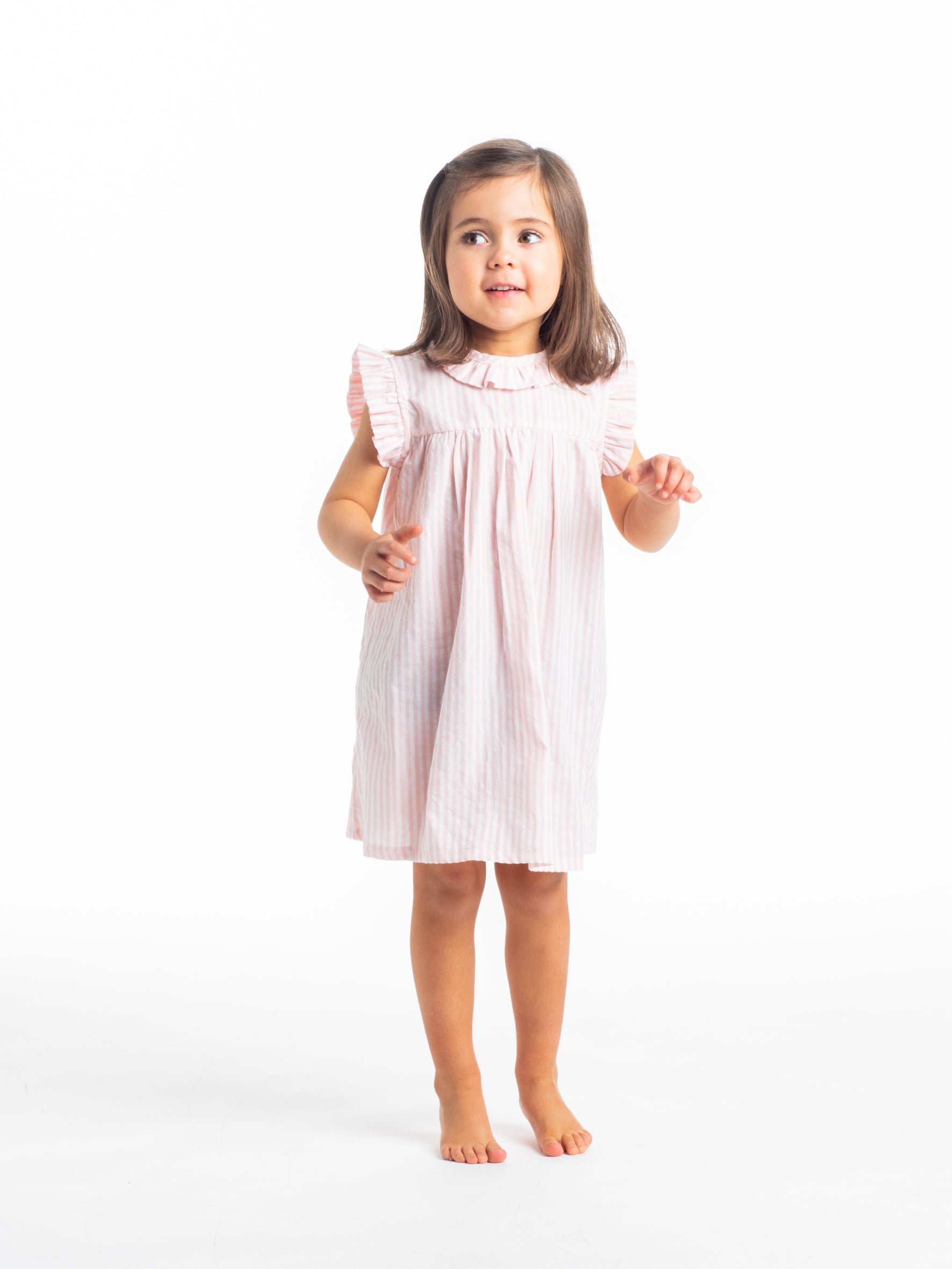 Camisón rayas rosa