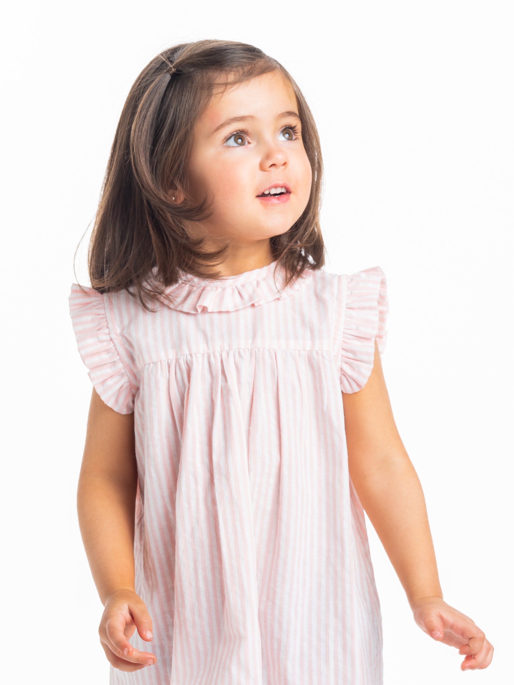 Camisón rayas rosa