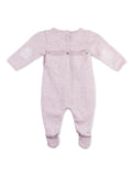 New pink knitted babygrow