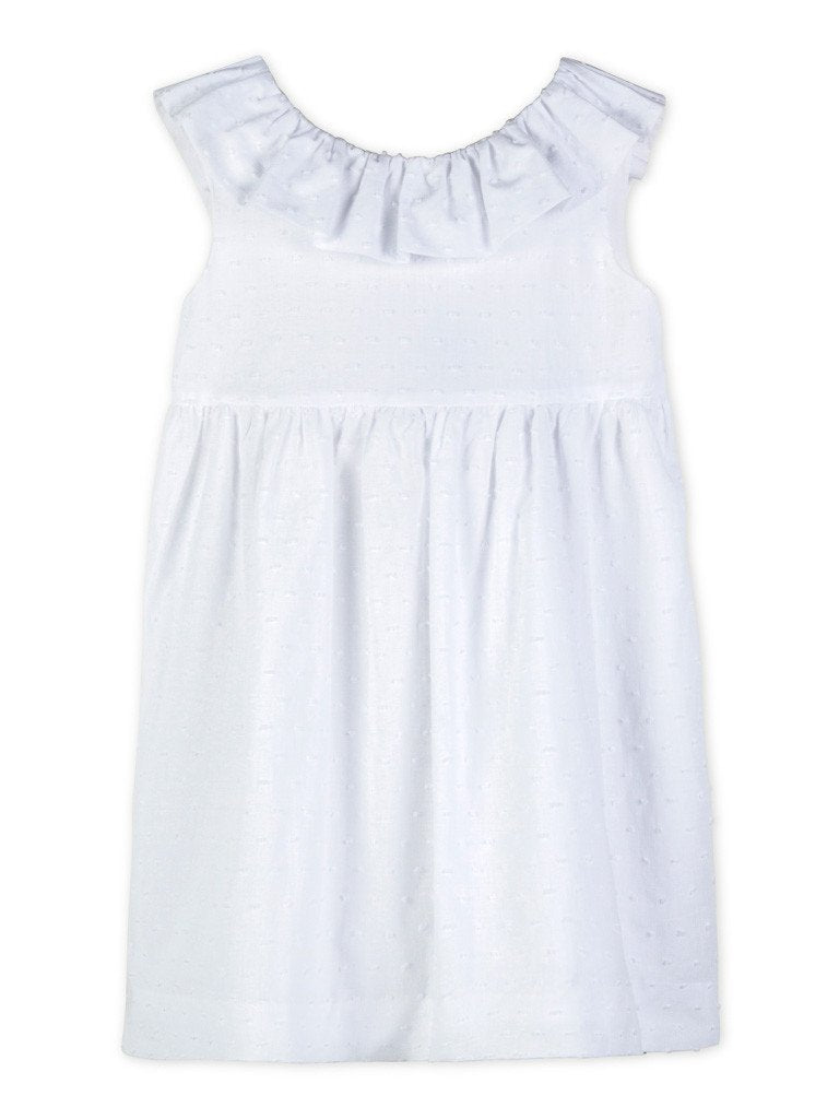 Robe plumetis blanche