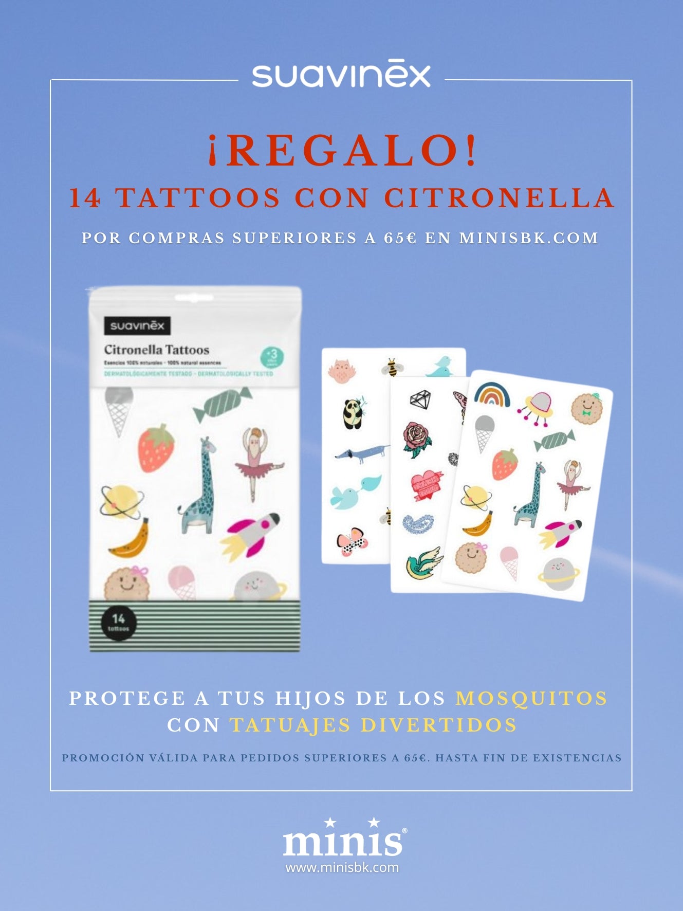 SUAVINEX Tattoos con citronella