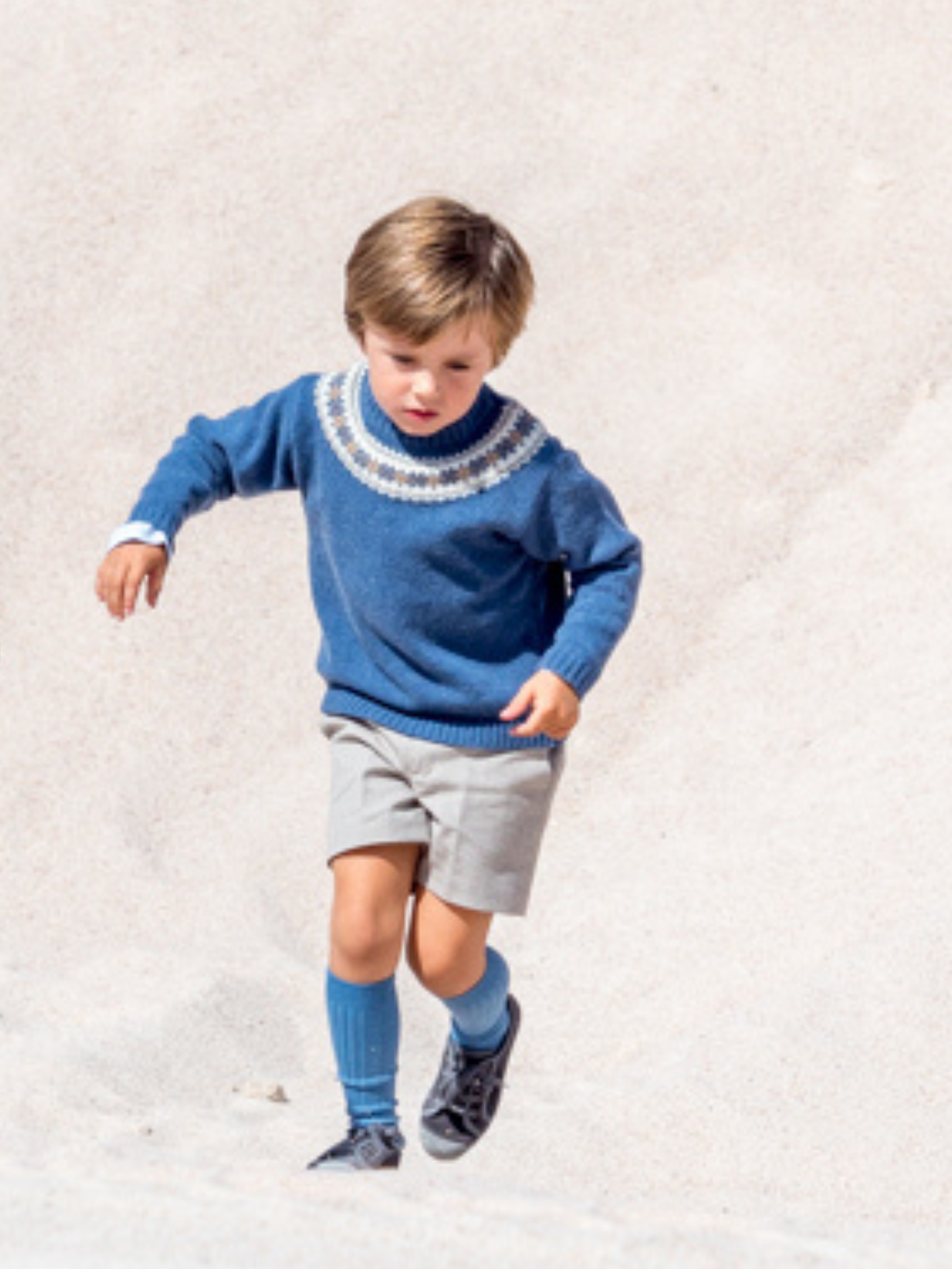 Pull Greca bleu