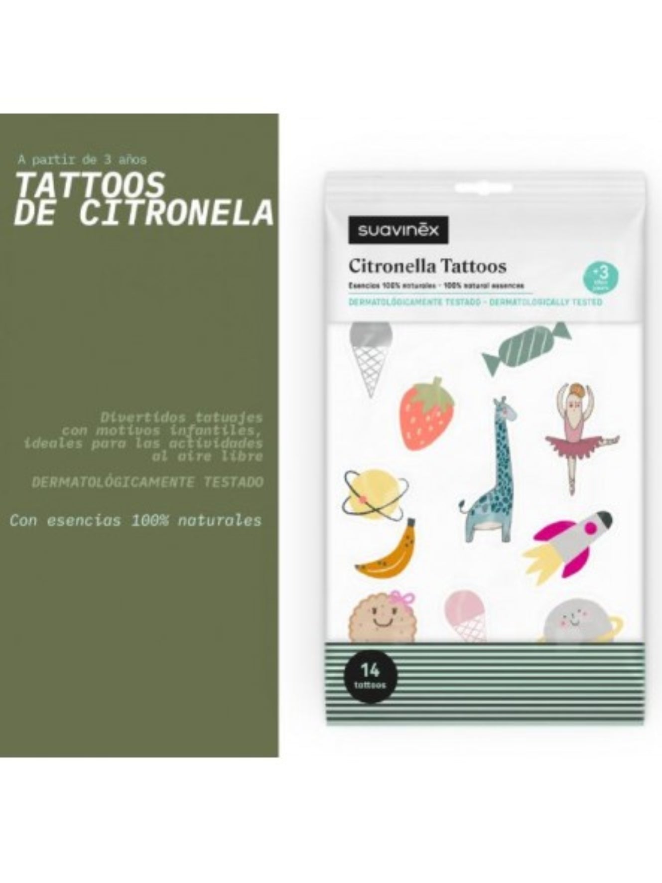 SUAVINEX Tattoos con citronella