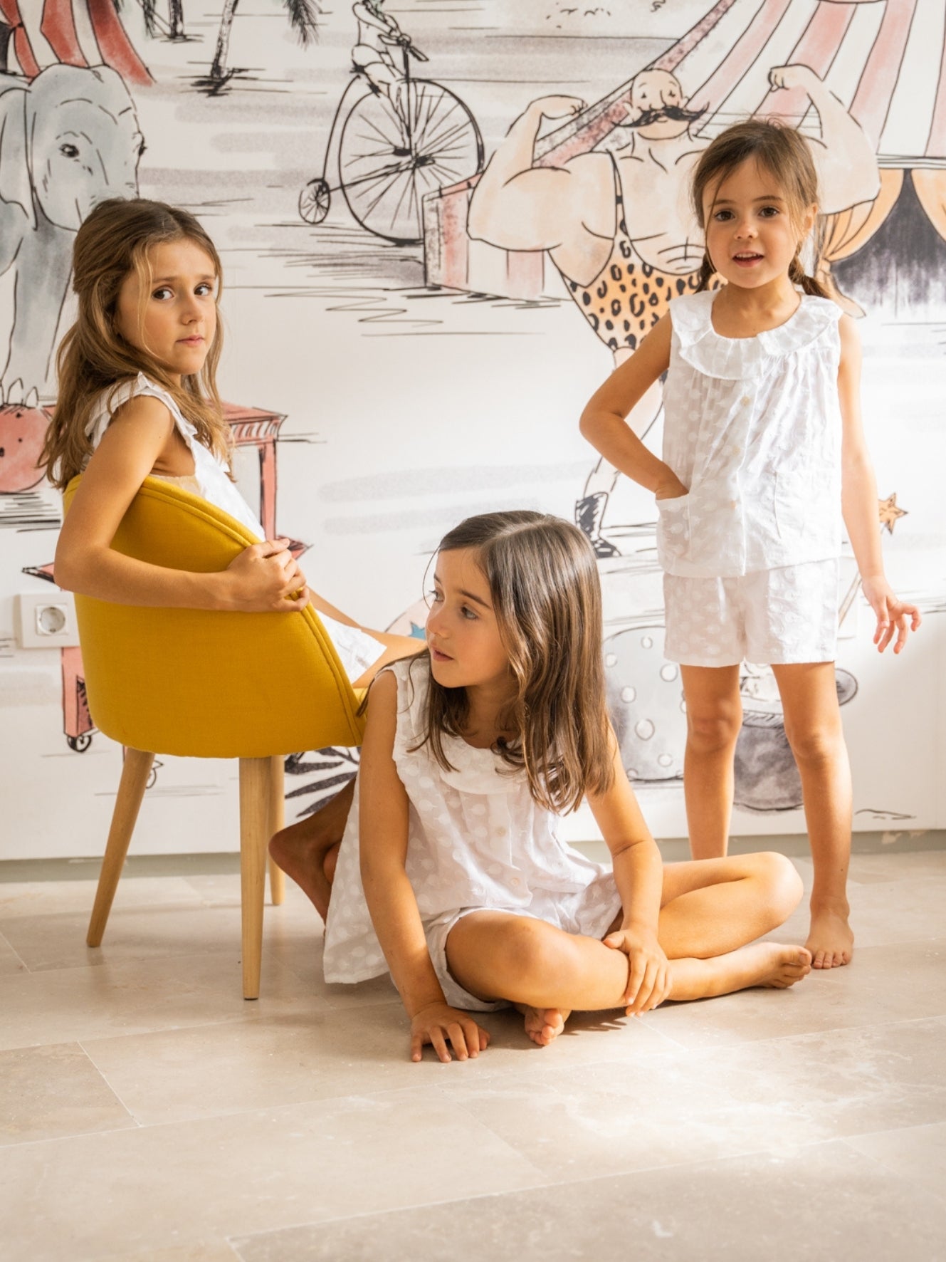 Short pajamas for girls