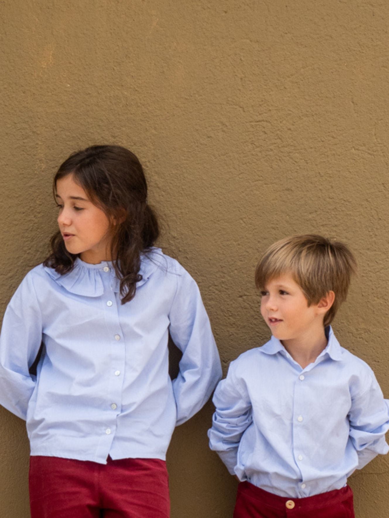 Chemise oxford bleue