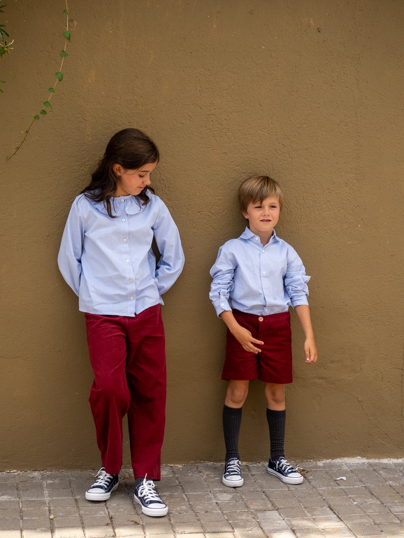 Camisa azul oxford