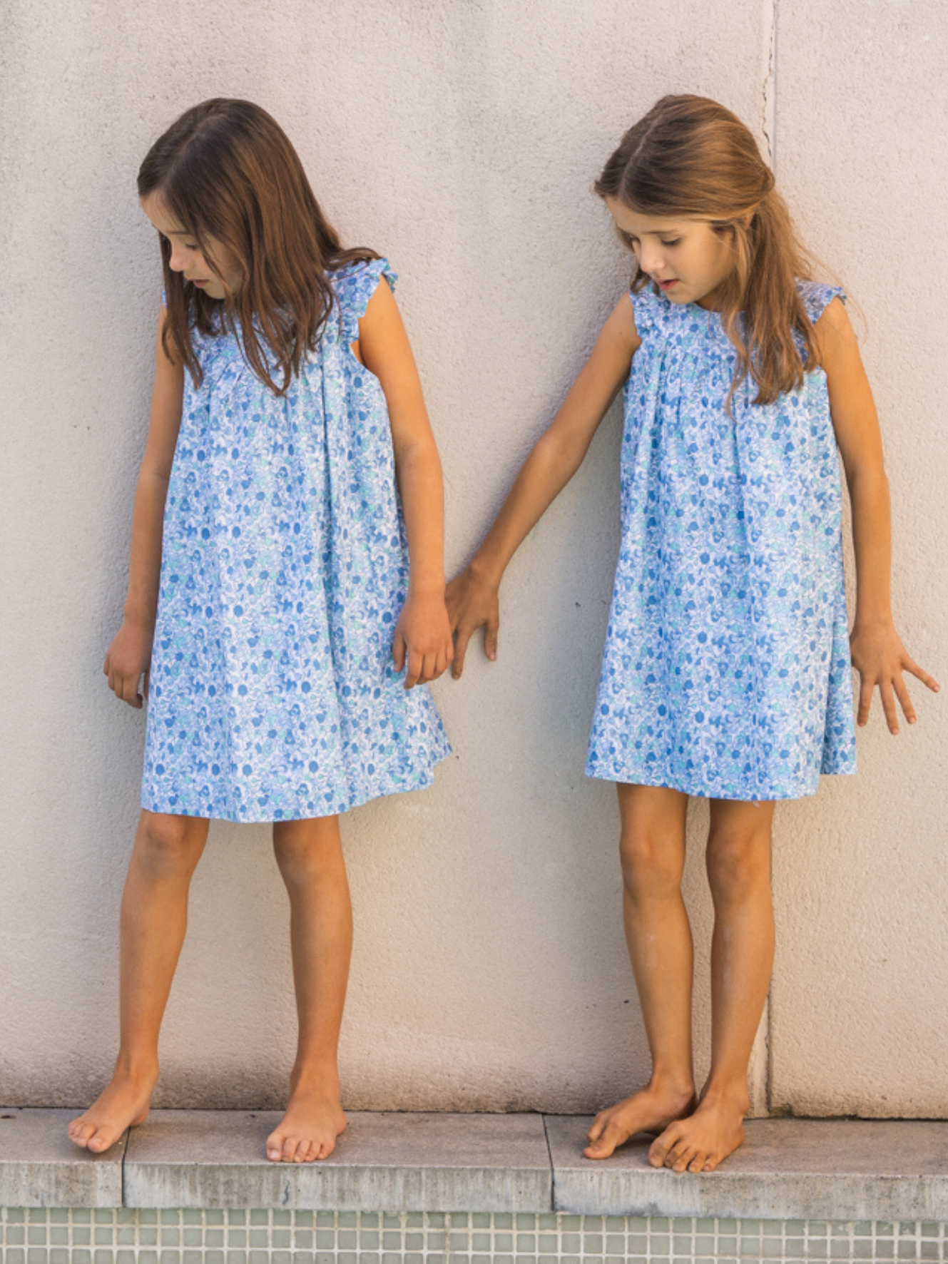 Vestido flores azul