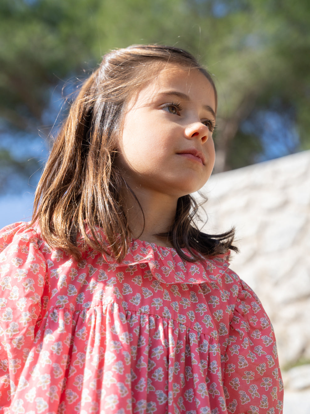 Vestido estampado cuello