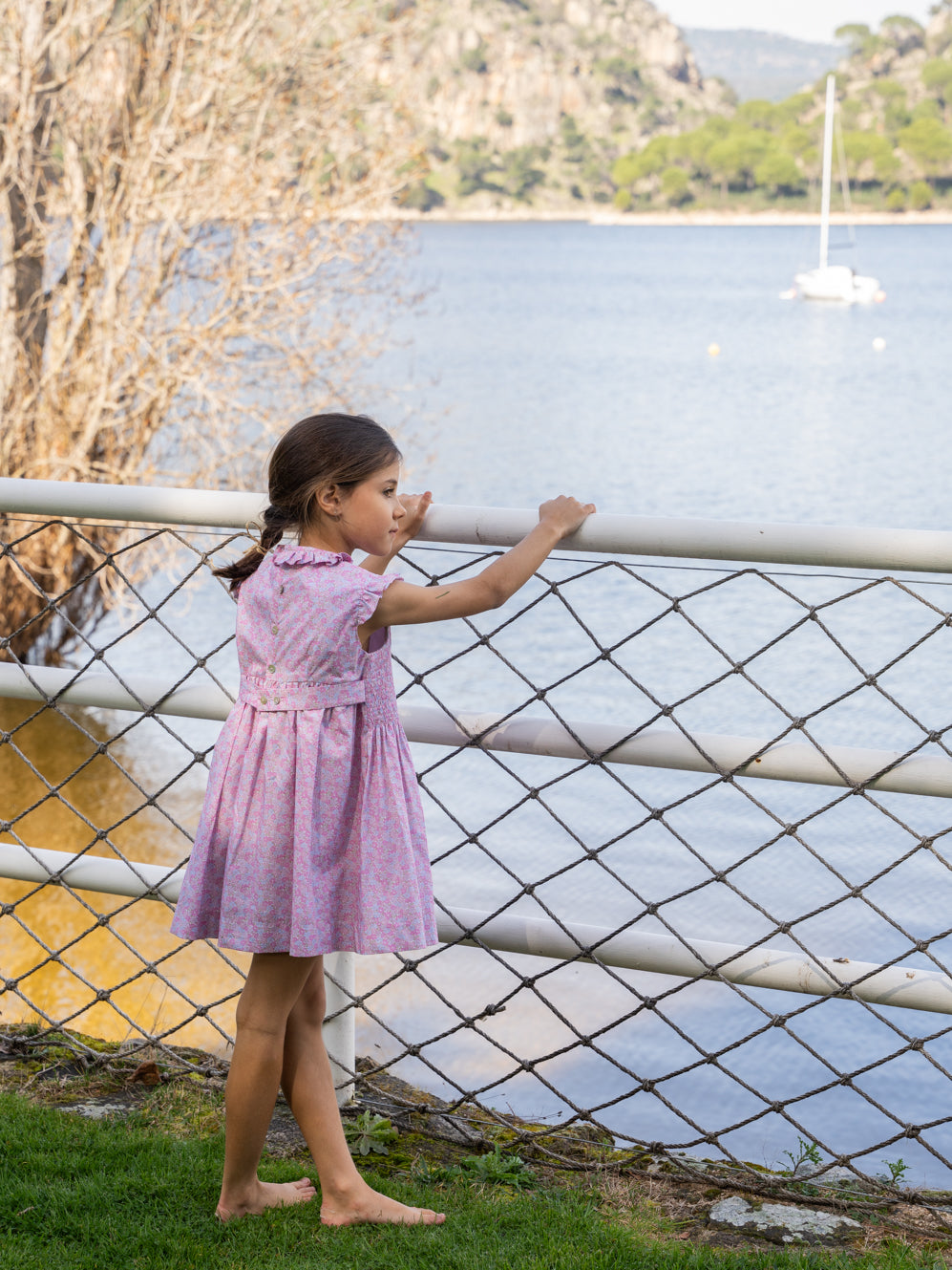 Vestido fruncido gomas
