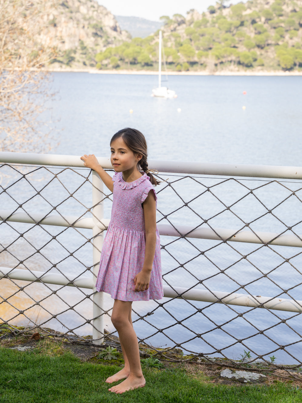 Vestido fruncido gomas