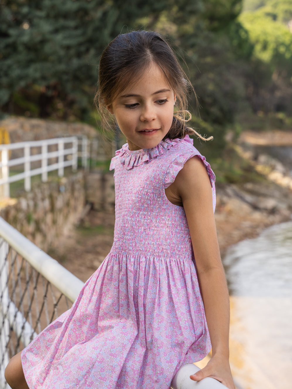 Vestido fruncido gomas