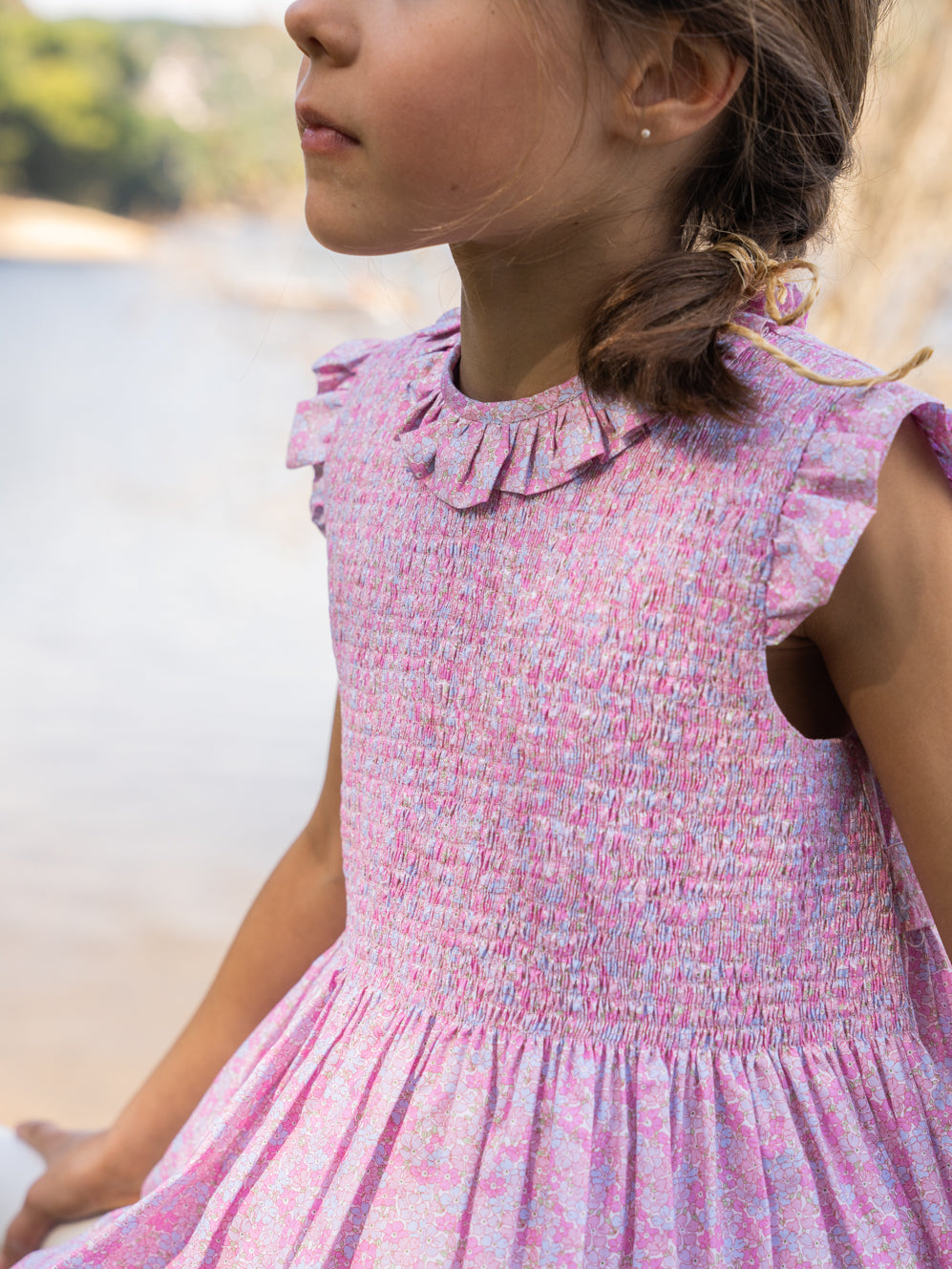 Vestido fruncido gomas