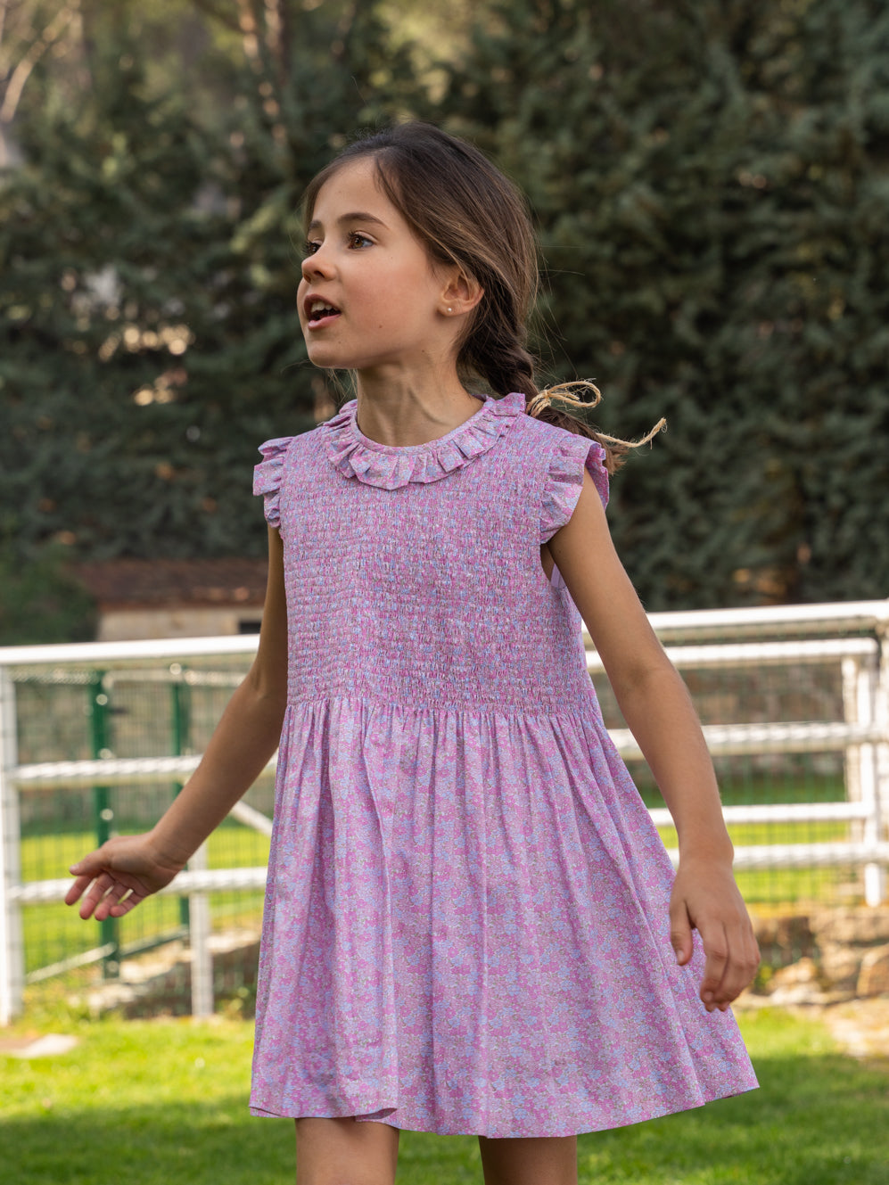 Vestido fruncido gomas